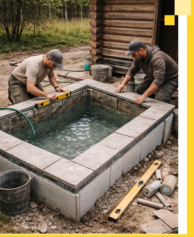 Изготовление и установка холодных купелей под ключ в Майкопе