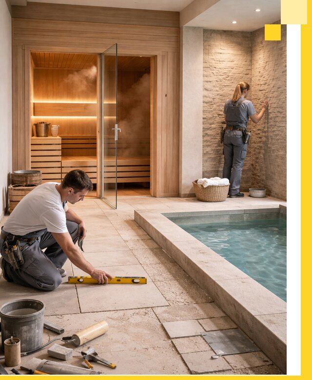 Комплексный дизайн и отделка интерьеров SPA под ключ в Майкопе